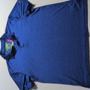 Birdie Bound Mens Polo Shirt Size Medium Golf Button Up Collar